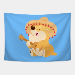 Fiesta Shiba Tapestry