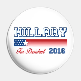 Hillary Clinton For President Pin