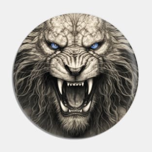 Blue Eyed beast Pin