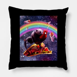 Space Panda Riding Chicken Unicorn - Taco & Burrito Pillow