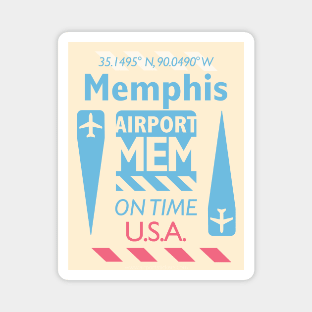 Memphis aviation code design 270921 Magnet by Woohoo