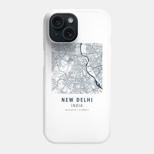 new delhi simple map Phone Case