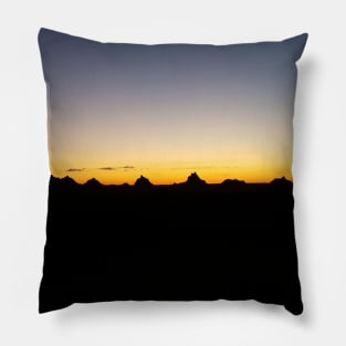 Sunset Over the Badlands Pillow