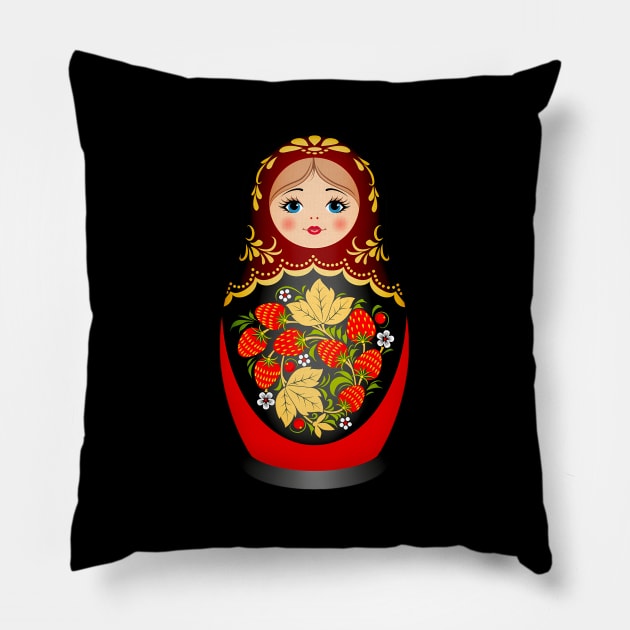 Beautiful Matryoshka Russian Nesting Doll Pillow by SperkerFulis