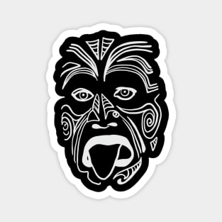 The Tribal Haka Mask Guy - Indigenous Face Magnet