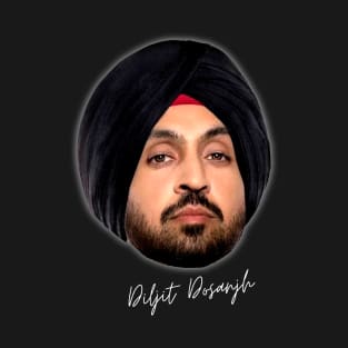 Diljit Dosanjh Bighead design style T-Shirt