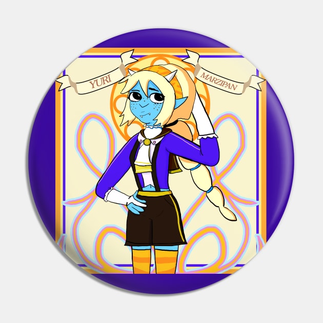 Yuri Marzipan the Oni - Cosplay Nouveau (Yellows, oranges, and blues) Pin by VixenwithStripes