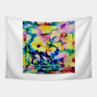 Geometric Floral Tapestry