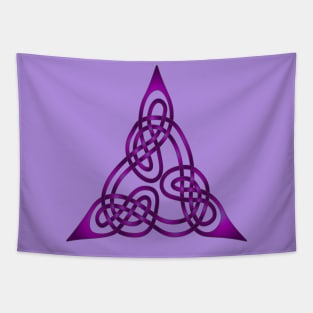 Triangle Knot With Doubled Threads Purple Tapestry