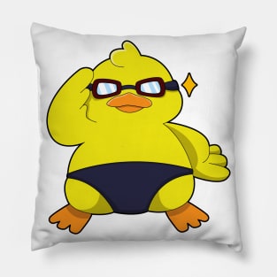 Duck with Sunglasses Pillow