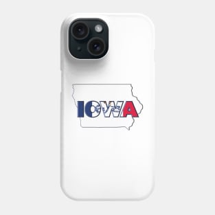 Iowa Colored State Letters Phone Case