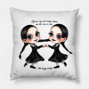 Wednesday Addams family dancing with very cute design Pillow