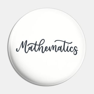 Mathematics Pin