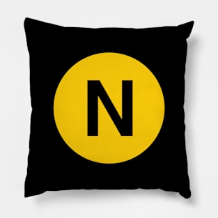 N Train Pillow