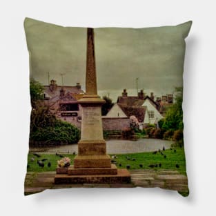 The War Memorial and Village Pond at Rottingdean Pillow