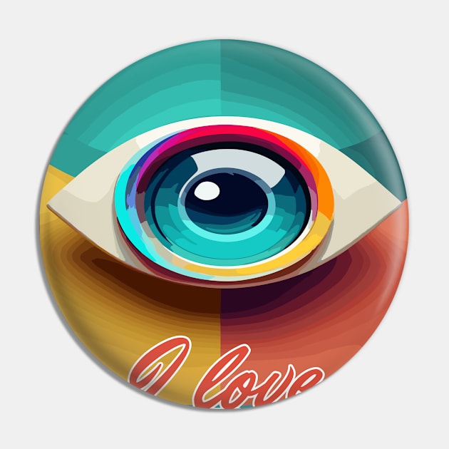 I love ophthalmology eye with green ,yellow and orange color Pin by Brafdesign