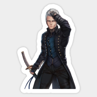 Vergil DMC 5 Remastered Sticker by Fallen One - Fine Art America