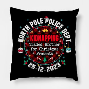 North Pole Police Dept Traded Brother for Christmas Pillow