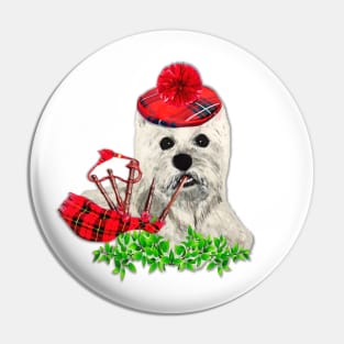 West Highland Scottish Terrier Dog Pin