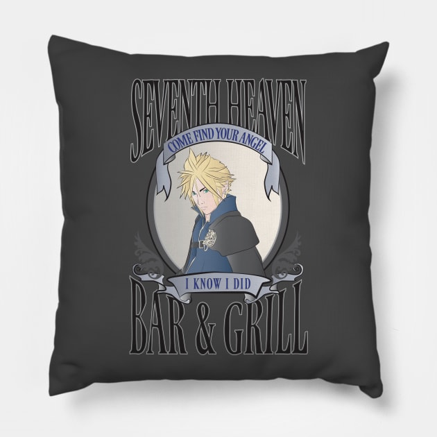 Seventh Heaven Bar & Grill Pillow by TionneDawnstar