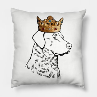 Chesapeake Bay Retriever Dog King Queen Wearing Crown Pillow