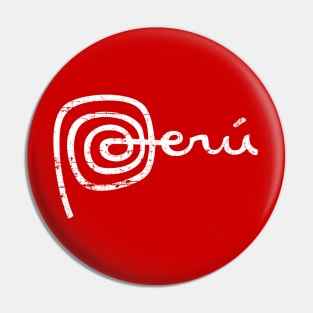 Marca peru - blanco - Peru Logo Pin