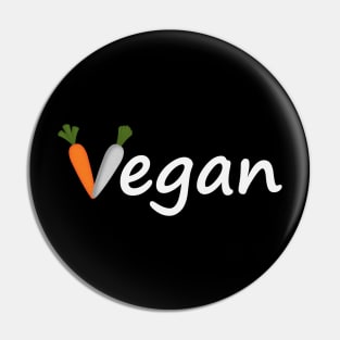 Vegan artistic typography design Pin