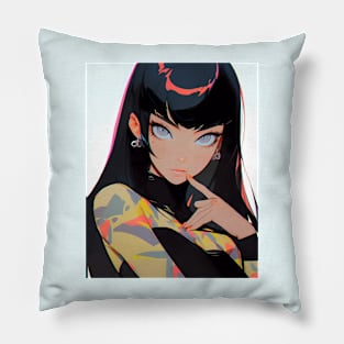 Anime Girl - Lu - AI Pillow