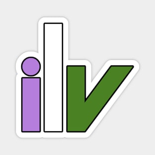 ilv Genderqueer Pride Magnet