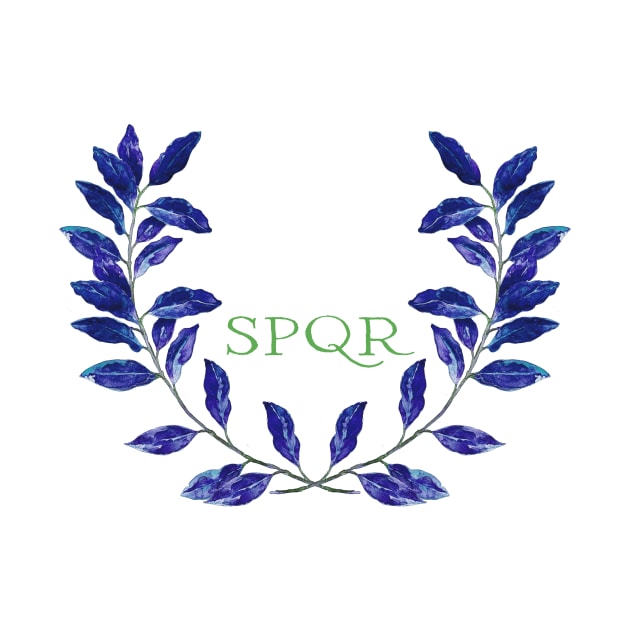 rome SPQR laurel wreath by LeanneTalbot