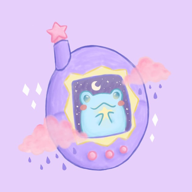 Tamagotchi Frog Retro by MoonArtGlitch