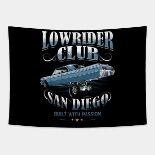 lowrider Club San Diego Built With Passion Tapestry