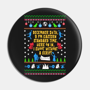 Broadway Ugly Christmas Sweatshirt Pin