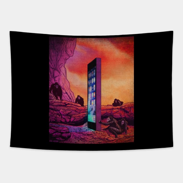 2001 - A SMARTPHONE ODYSSEY Tapestry by HalHefner