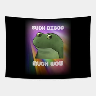 Froge Meme Such Disco Much Wow Tapestry