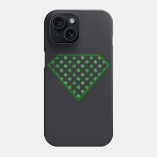 Yin Yang Diamond Design - Green Color with a Ball Effect Pattern Phone Case