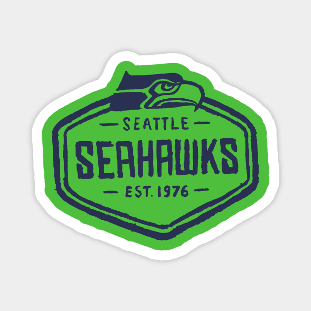 Seattle Seahaaaawks 07 Magnet by Very Simple Graph