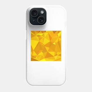 Peridot Yellow Abstract Low Polygon Background Phone Case