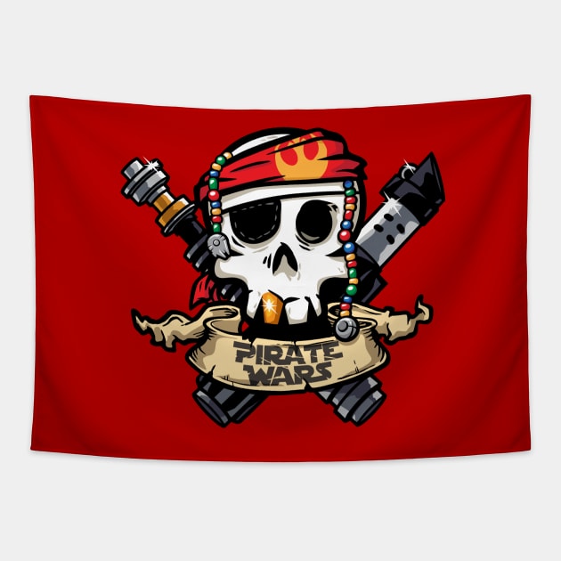 Pirate Wars Tapestry by djkopet