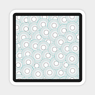 white circles with cyan large Magnet