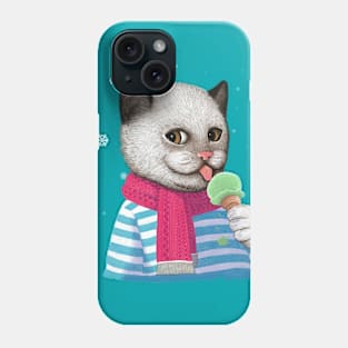Cat and Ice cream Phone Case