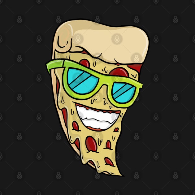 Cool Pizza With Sunglasses design by theodoros20