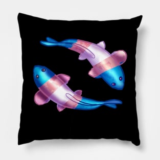 Transgender LGBTQ Koi Fish Pillow