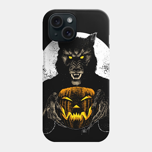 Monster Holiday: Werewolf Phone Case by Chad Savage