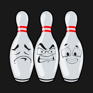 Bowling pins bowling funny bowling gift T-Shirt