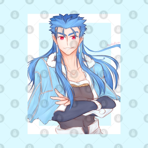 Caster Cu Chulainn by PeachyPoops