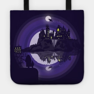 Wizardry Silhouette illustration Tote