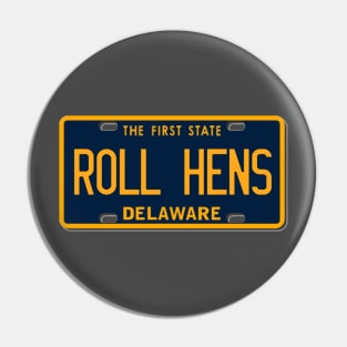 roll hens license plate Pin