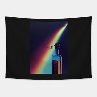 futuristic bottle Tapestry