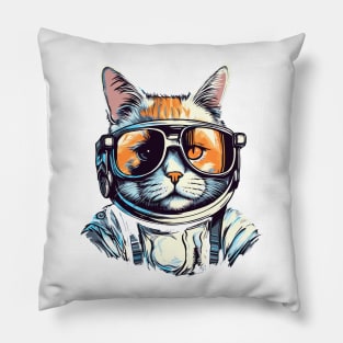 Cosmic Cool Cat Pillow